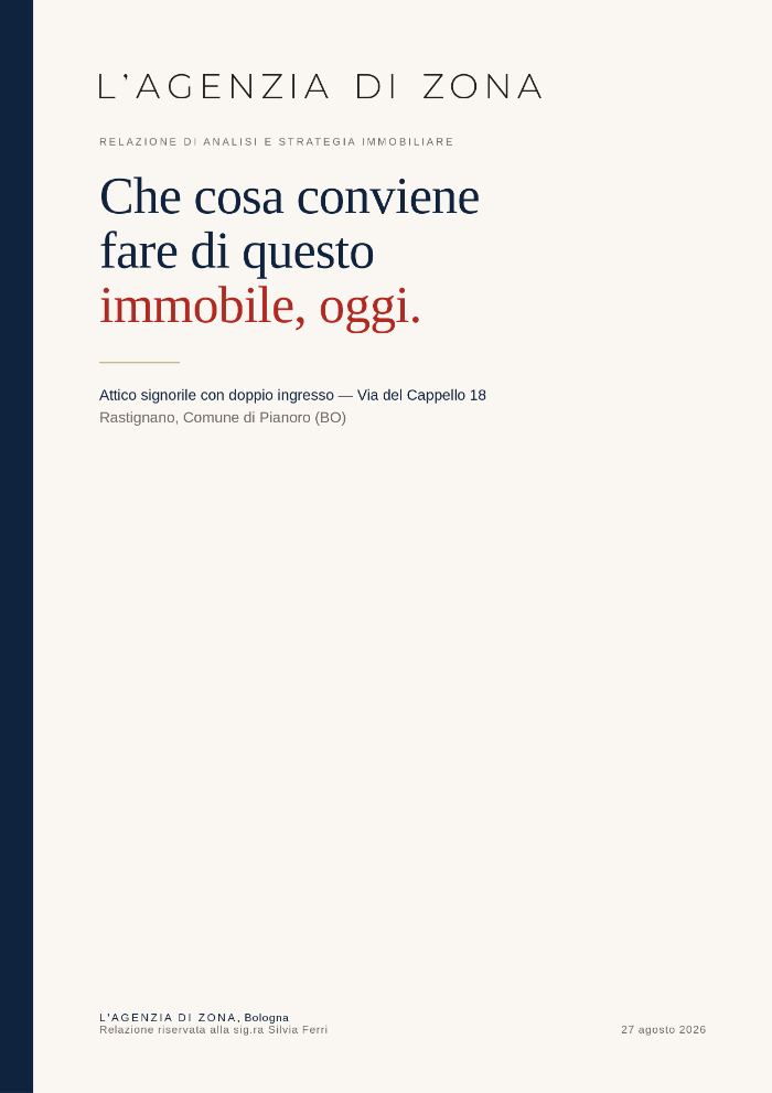 Perizia, copertina