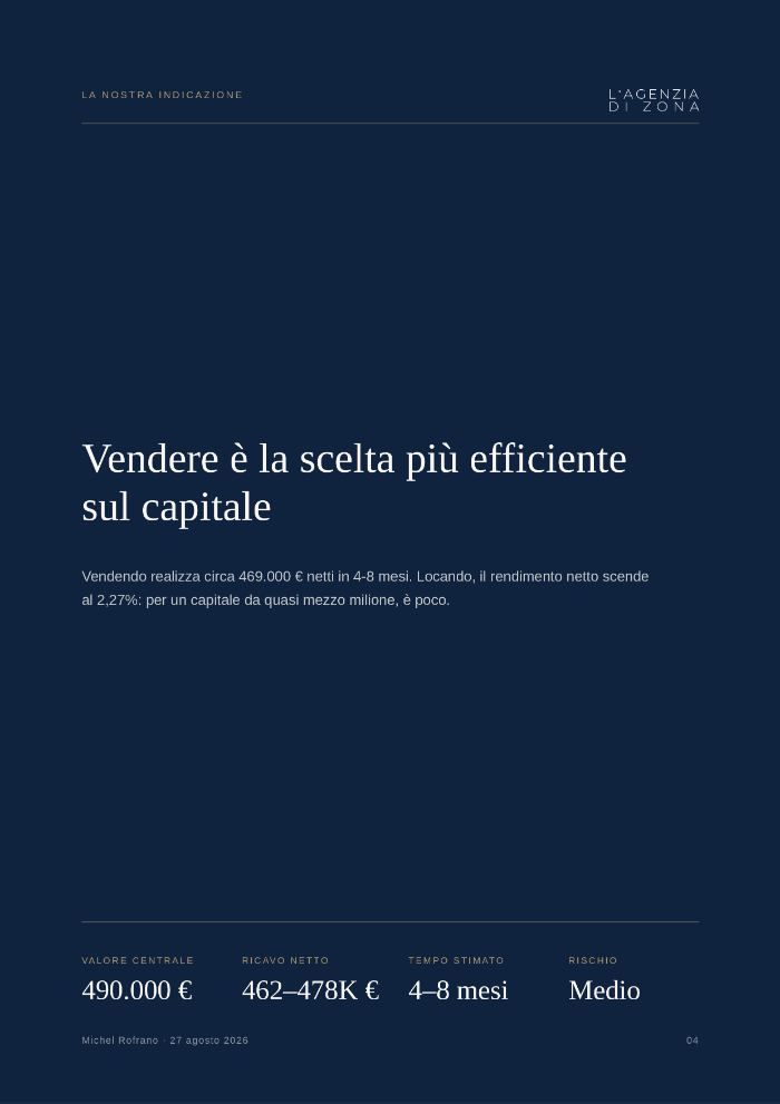 Perizia, la nostra indicazione